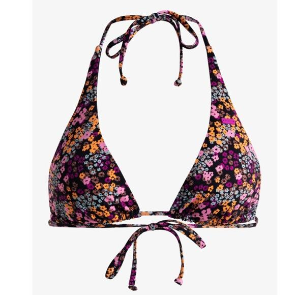 Roxy Other - NWT Roxy Floral Tiki Try Bikini Top Size Small